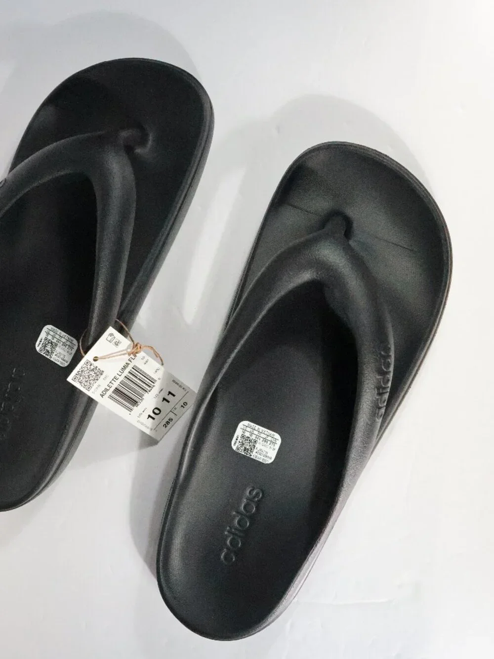 Adidas Adilette Lumia Slides Flip Flops Mens Size 10 Triple Black